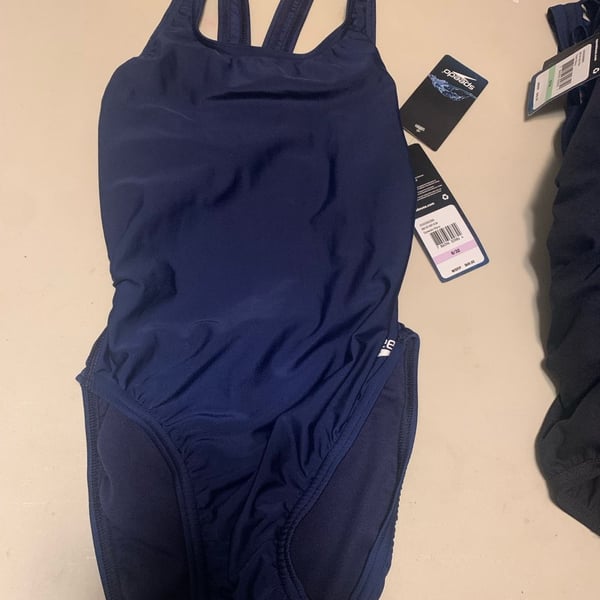 Speedo Women's Navy Blue One-Piece Training Swimsuit Size 8/32