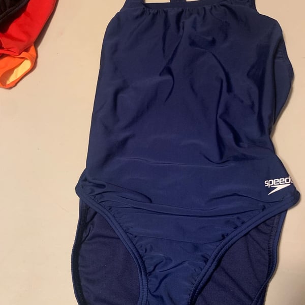 Speedo Navy Blue One-Piece Racerback Training Swimsuit