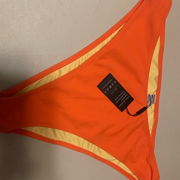 RELLECIGA Orange Bikini Bottom Swimwear
