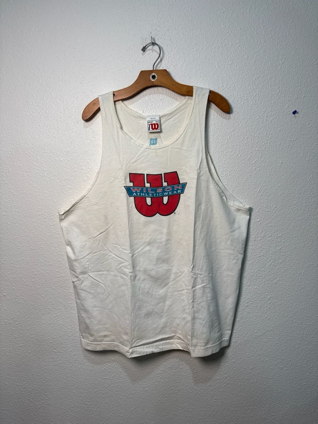 Vintage Wilson Athleticwear Graphic Tank Top White Size XXL 2
