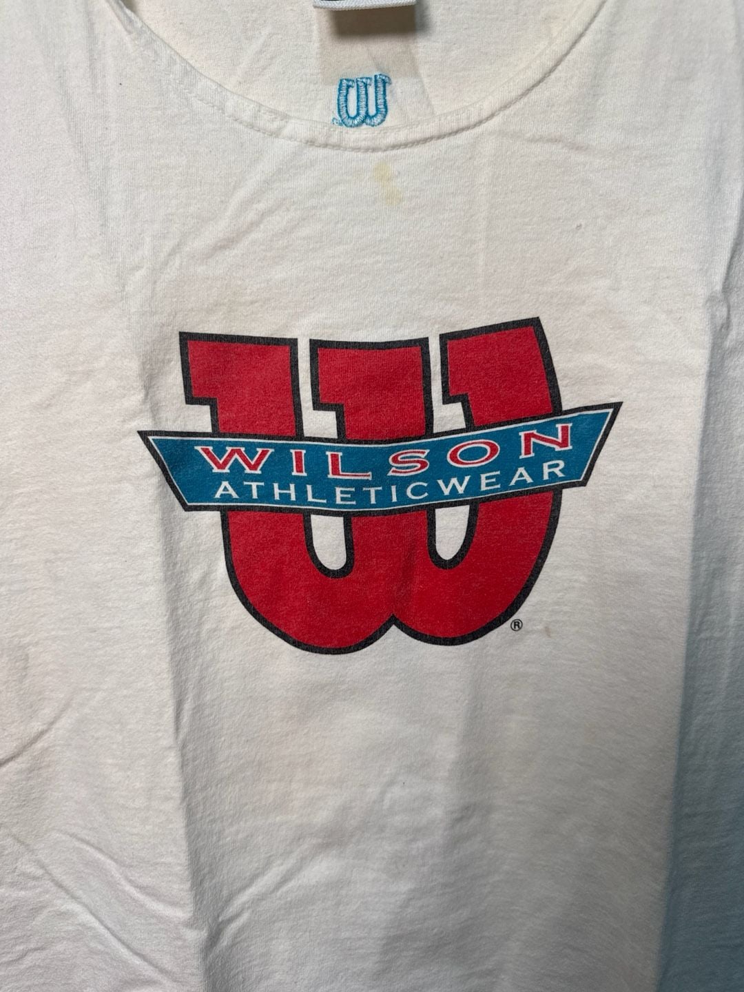 Vintage Wilson Athleticwear Graphic Tank Top White Size XXL 4