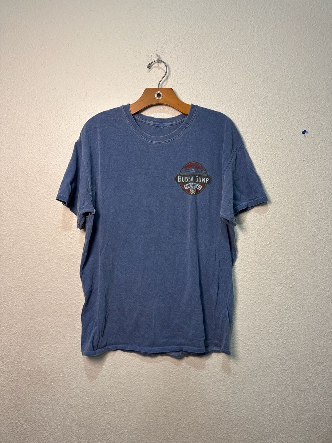 Bubba Gump Shrimp Co. Anaheim CA Graphic T-Shirt Blue Size L 2