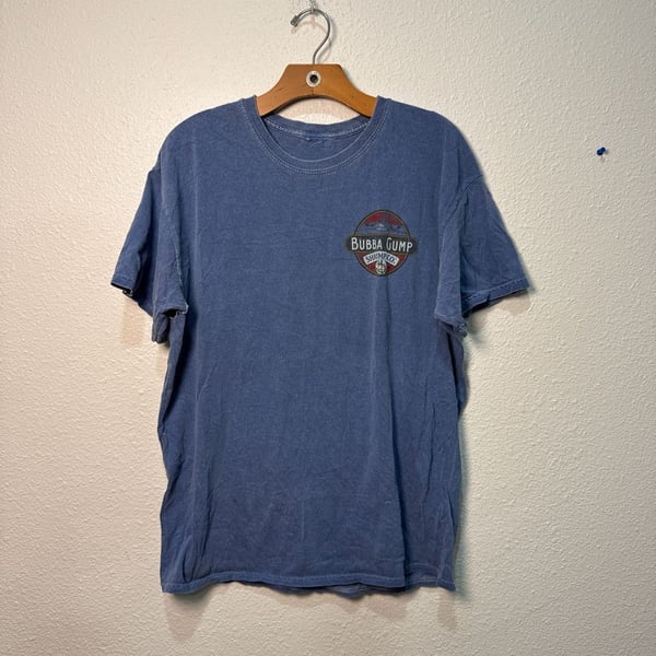 Bubba Gump Shrimp Co. Anaheim CA Graphic T-Shirt Blue Size L