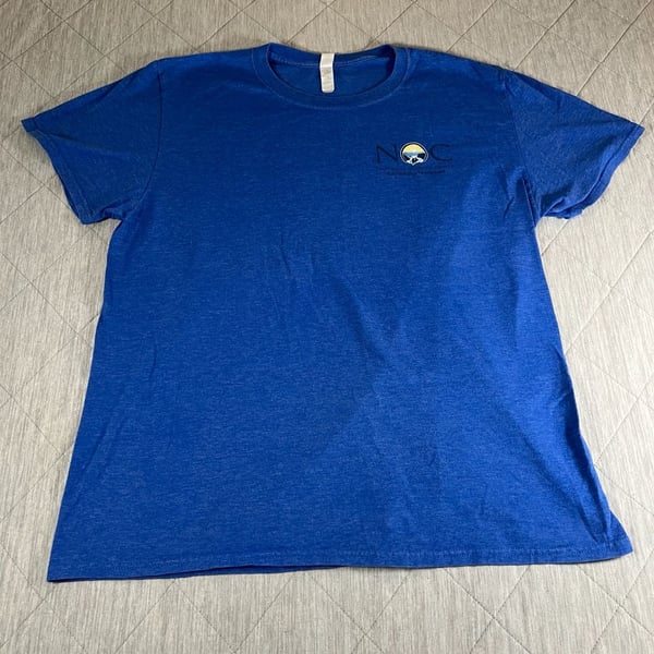 Jerzees Nantahala Outdoor Center NOC Gatlinburg TN Blue T-Shirt Size L