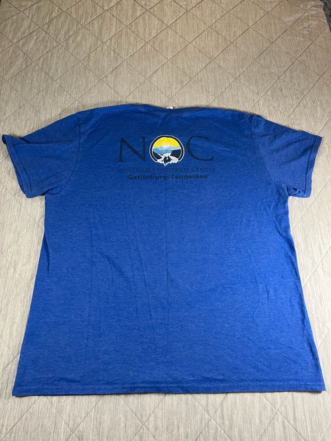 Jerzees Nantahala Outdoor Center NOC Gatlinburg TN Blue T-Shirt Size L 7