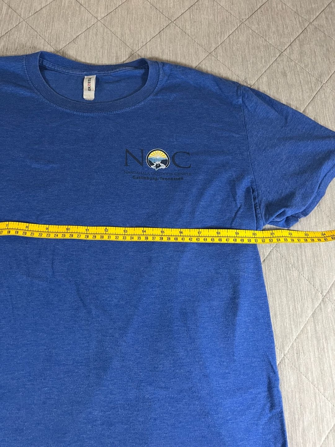 Jerzees Nantahala Outdoor Center NOC Gatlinburg TN Blue T-Shirt Size L 8