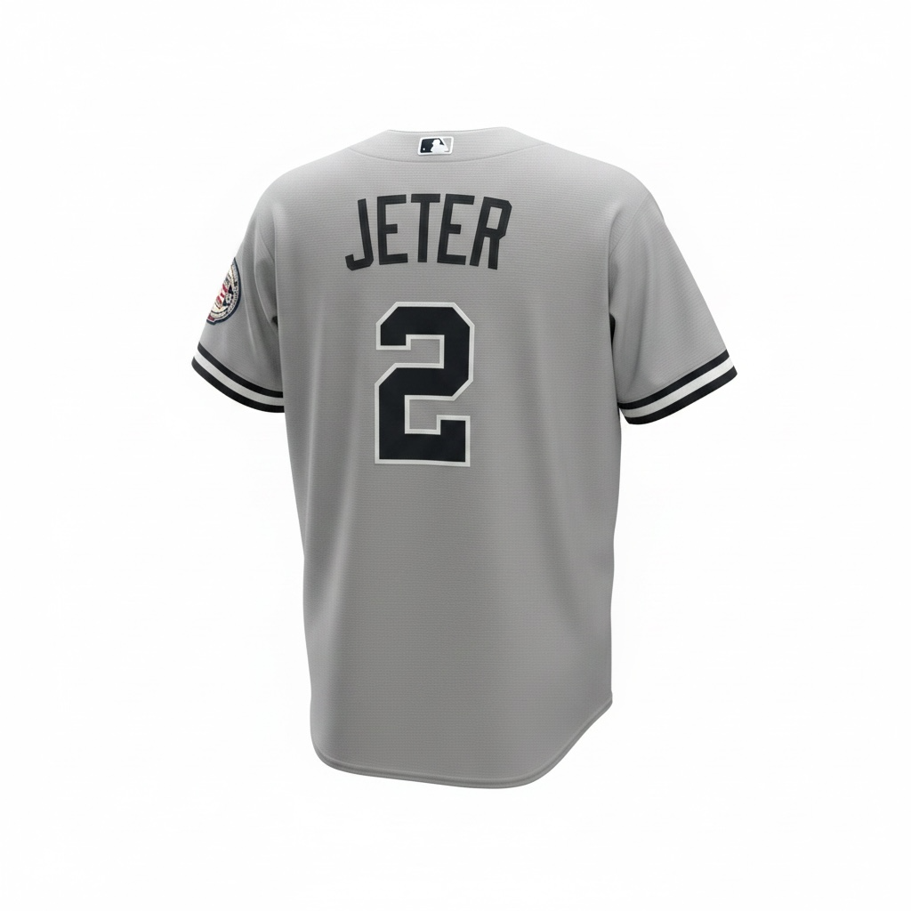 Authentic Nike NY Yankees Derek Jeter 2 Road Jersey 2020 Hall of Fame Patch -XL 3