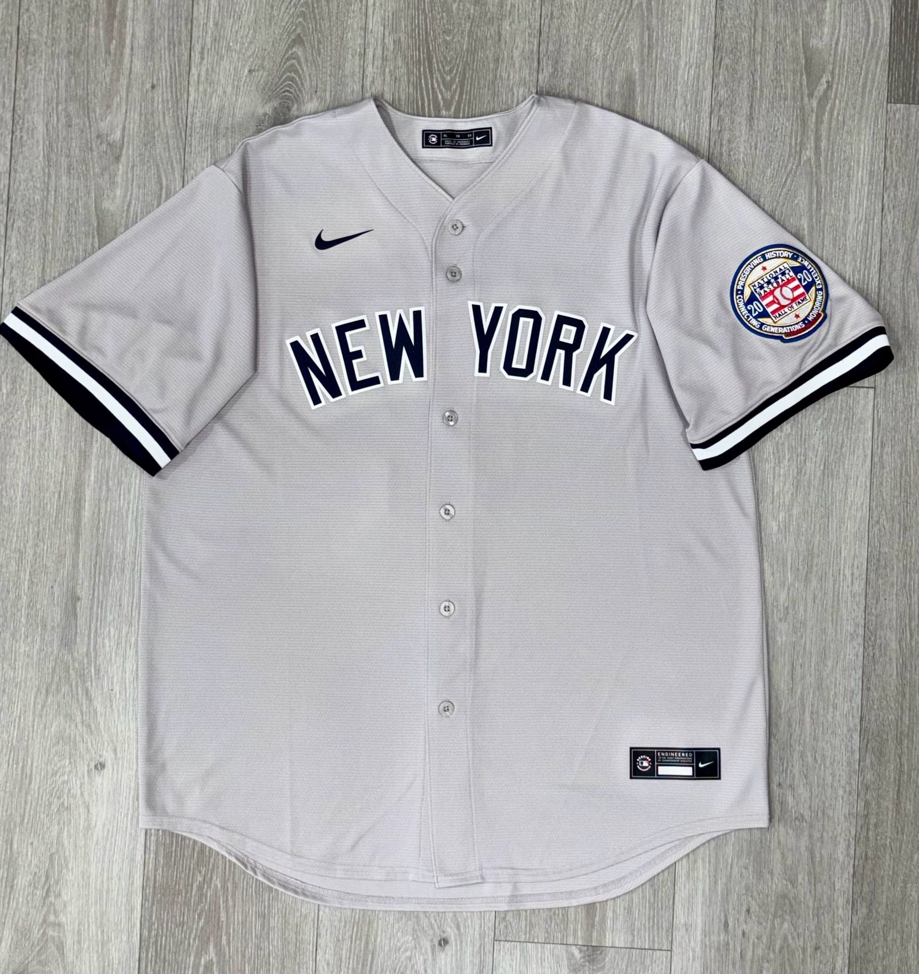 Authentic Nike NY Yankees Derek Jeter 2 Road Jersey 2020 Hall of Fame Patch -XL 4
