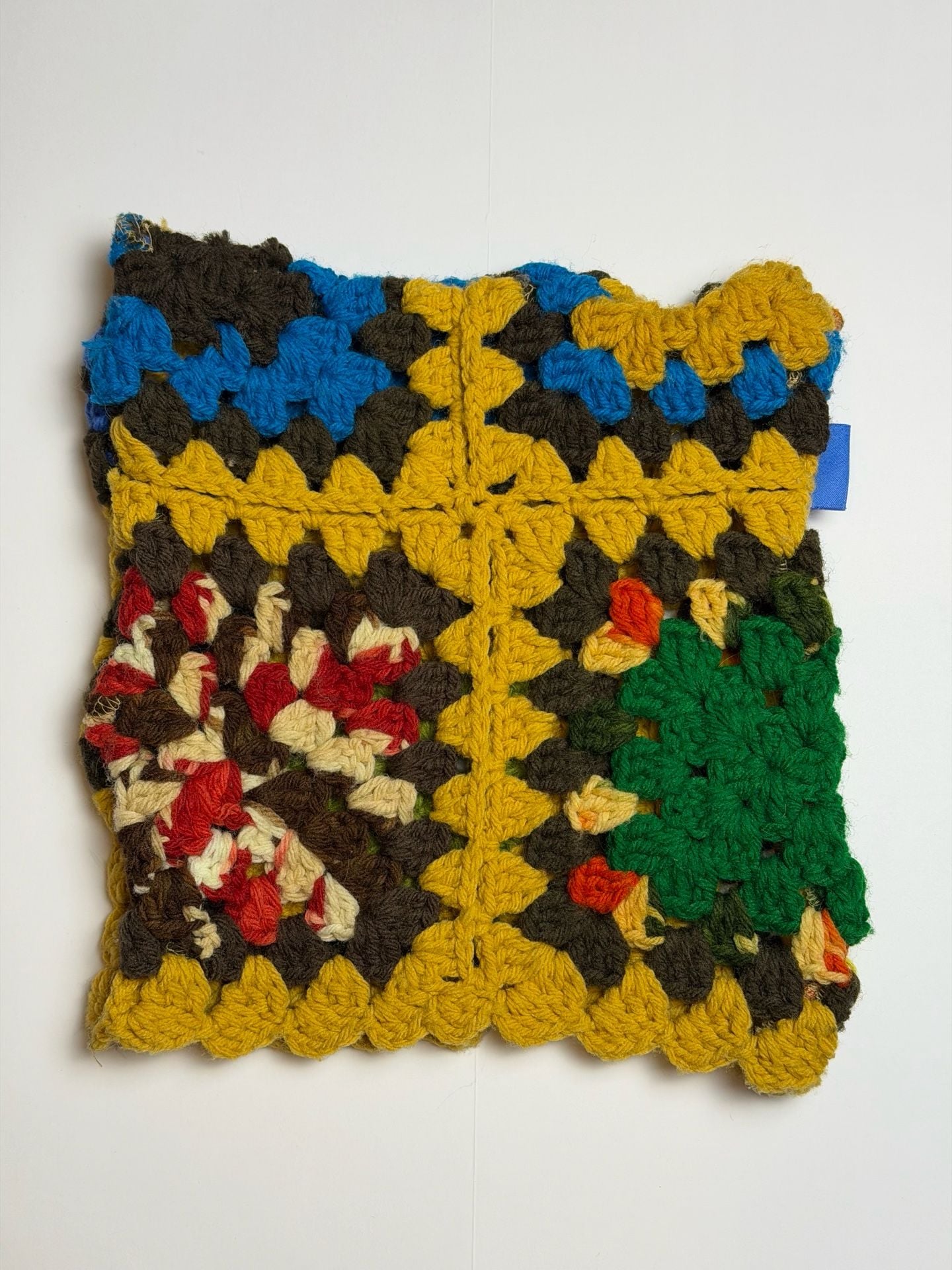 ARKYVE Multi-Color Crochet Granny Square Beanie Hat 1 of 1 3