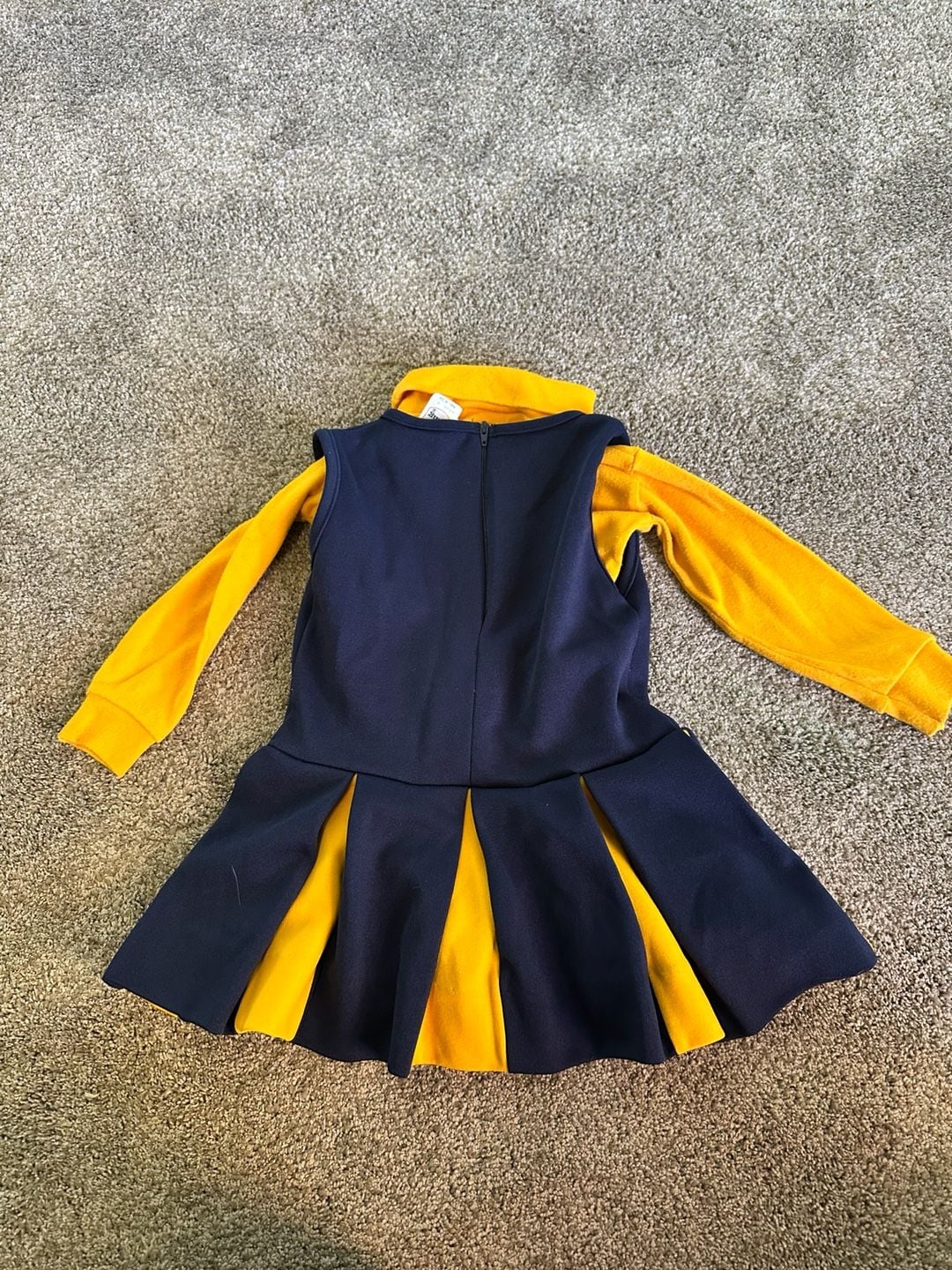 Vintage 90’s Little King Michigan Wolverines Girls Cheerleader Dress Size 4 8