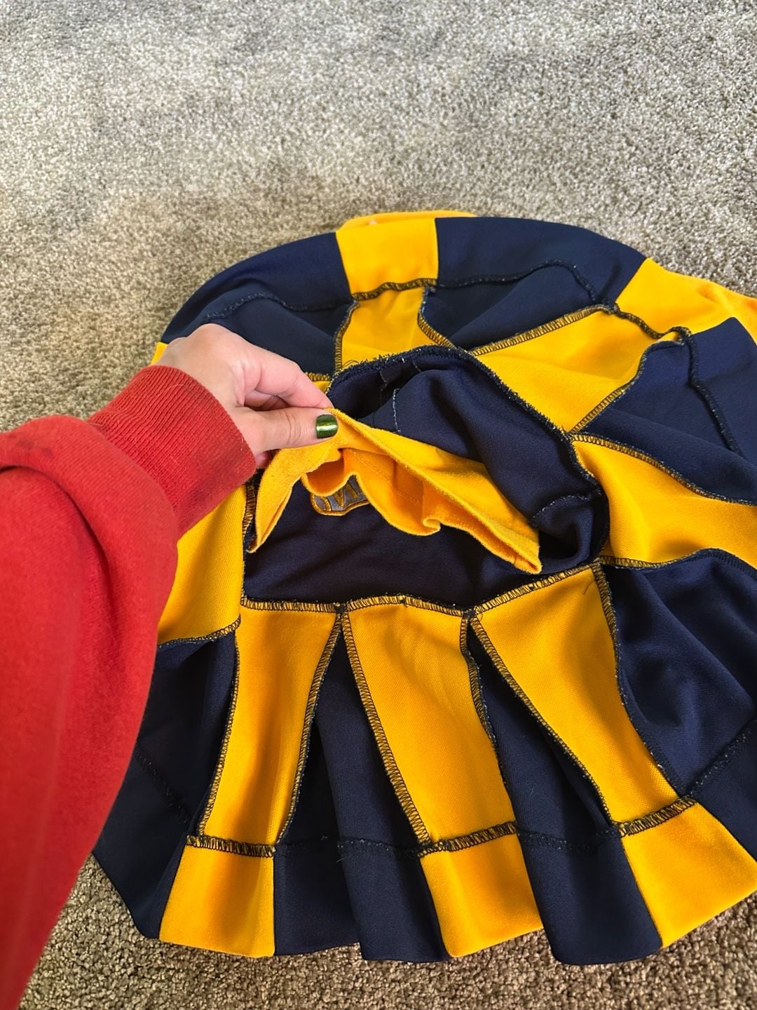 Vintage 90’s Little King Michigan Wolverines Girls Cheerleader Dress Size 4 9
