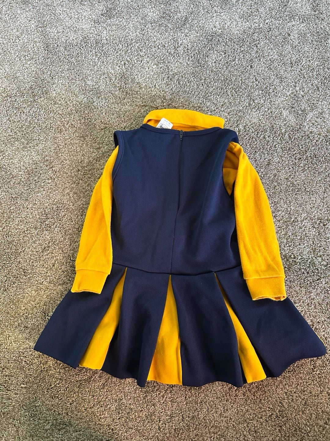 Vintage 90’s Little King Michigan Wolverines Girls Cheerleader Dress Size 4 10