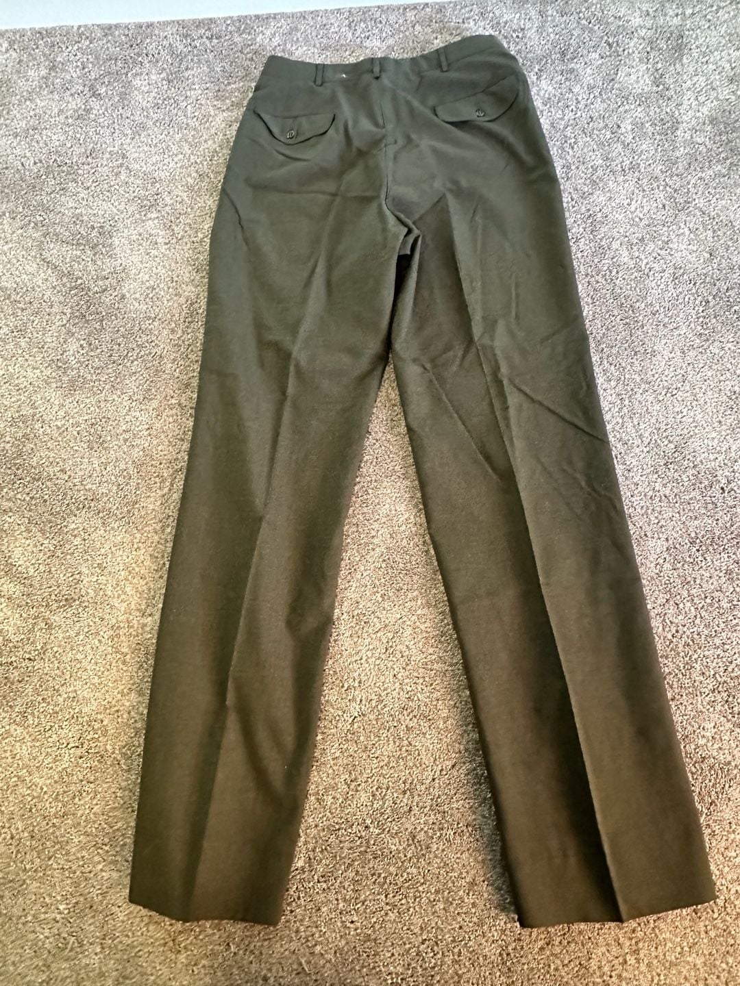 USMC Men's Poly/Wool Tropical Green Dress Trousers Green 34x36 10