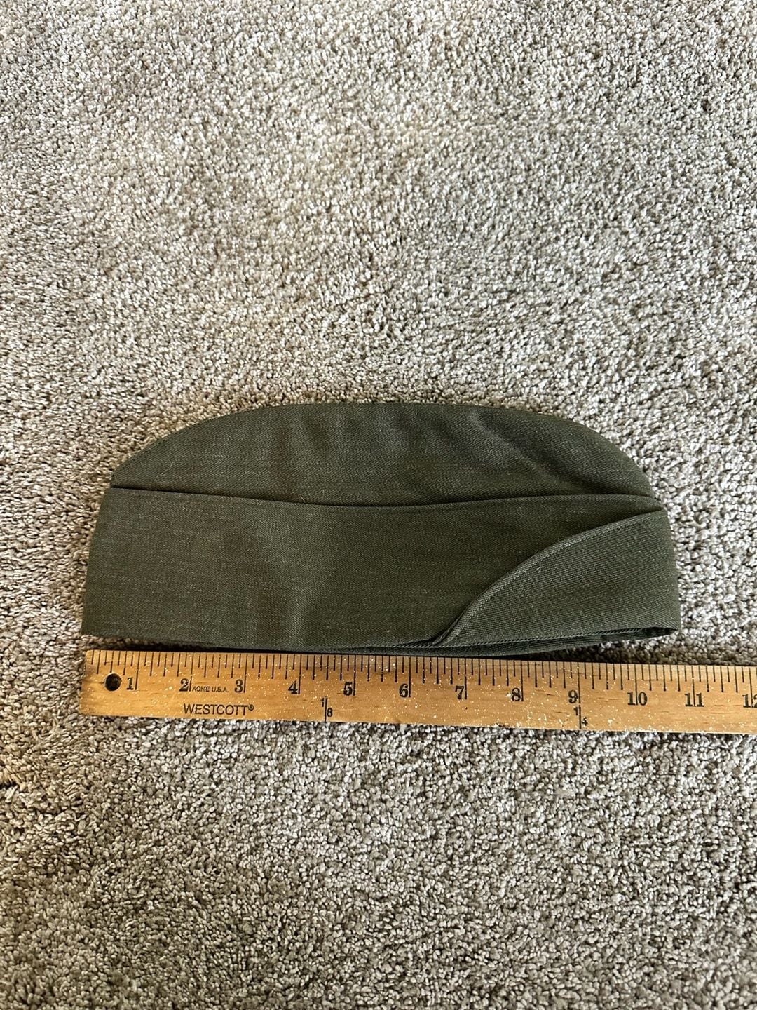 USMC Marine Corps Olive Drab Garrison Cap with EGA Pin 5