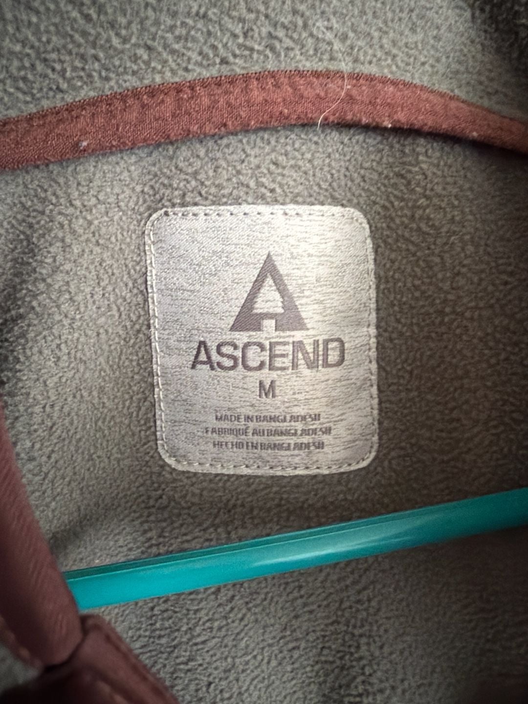 Ascend Men's Snap-Button Fleece Pullover Grey Size M 4