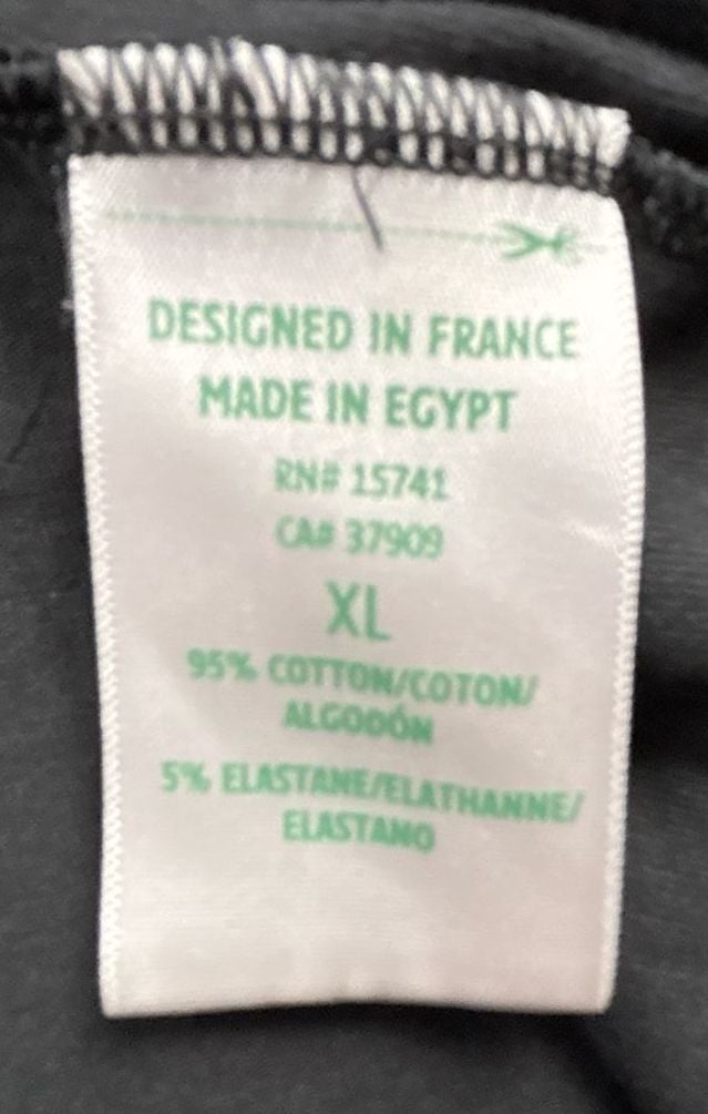 Lacoste V-Neck T-Shirt Black Size XL 7