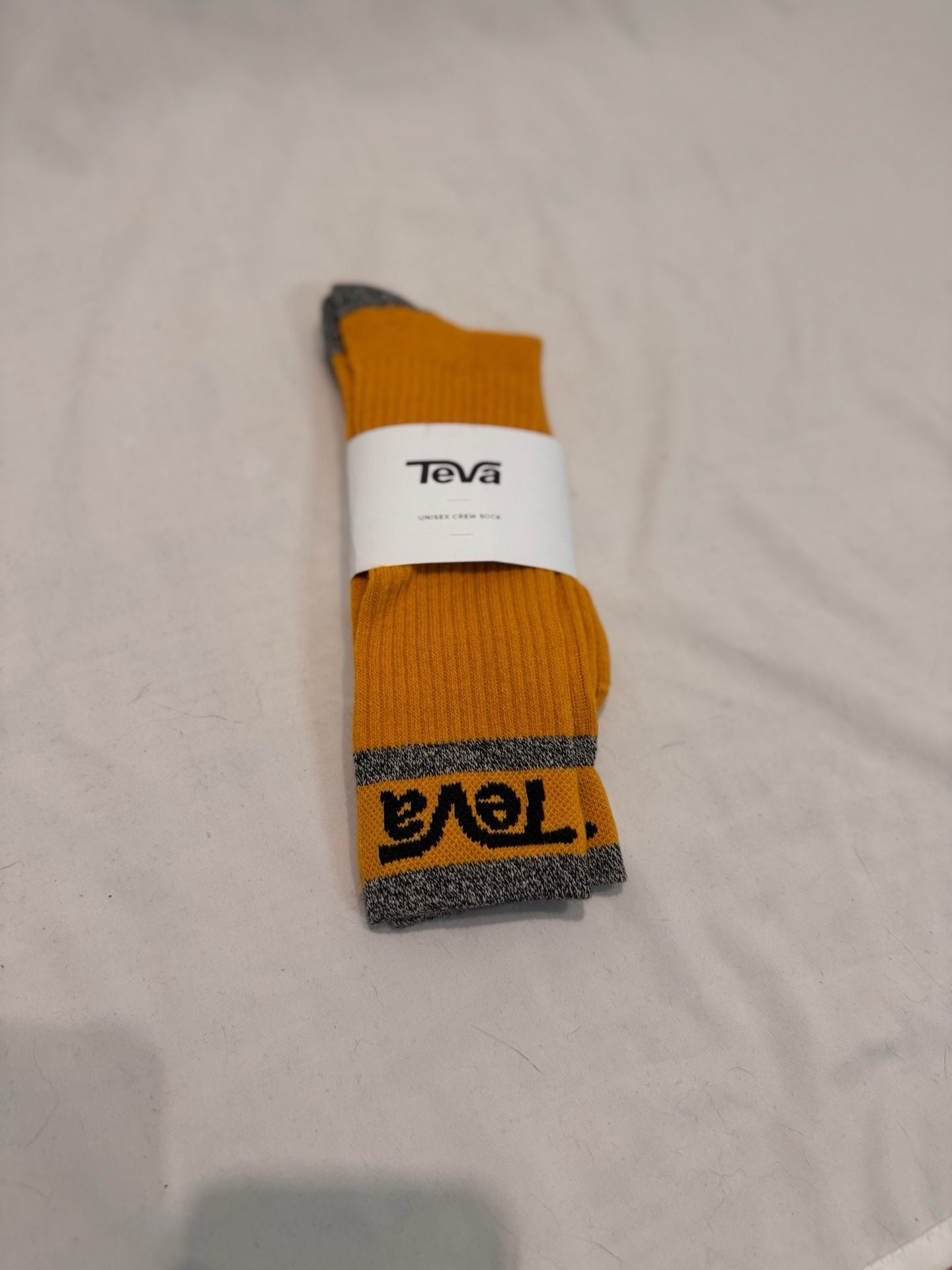 Teva Unisex Crew Socks Sunflower Yellow One Size 1