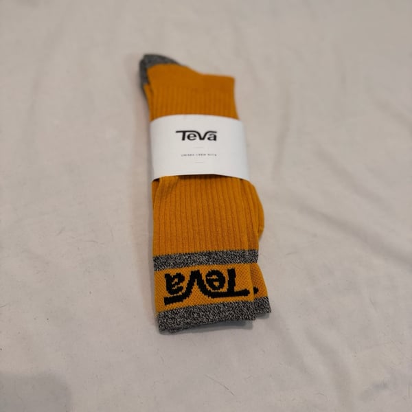 Teva Unisex Crew Socks Sunflower Yellow One Size
