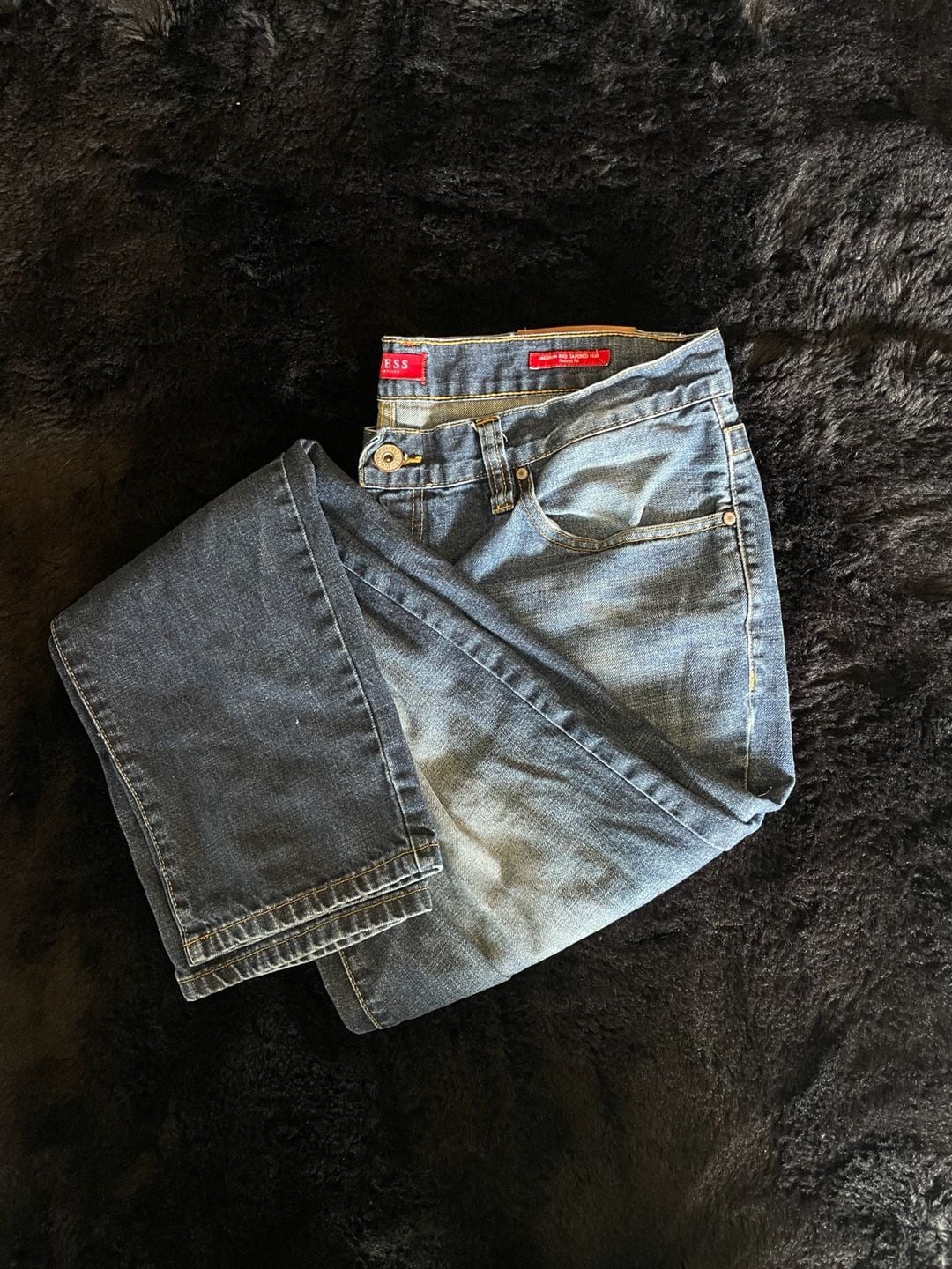 Guess Medium Rise Tapered Slim Jeans 2