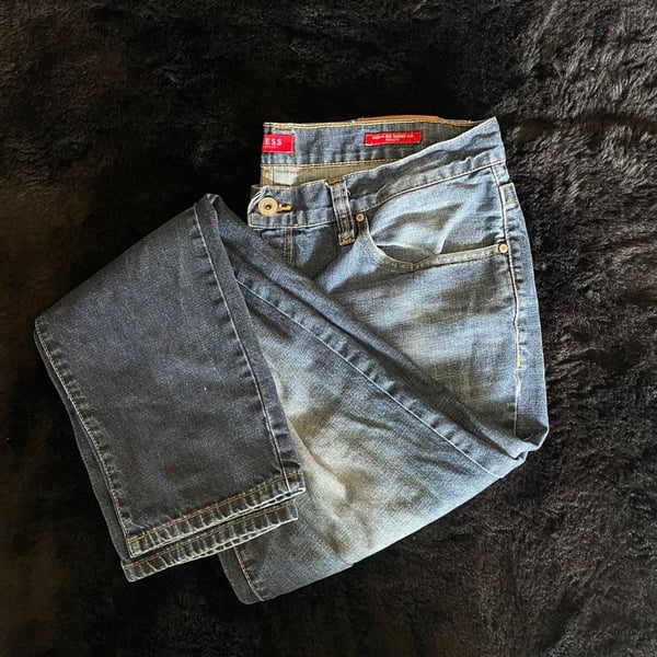 Guess Medium Rise Tapered Slim Jeans