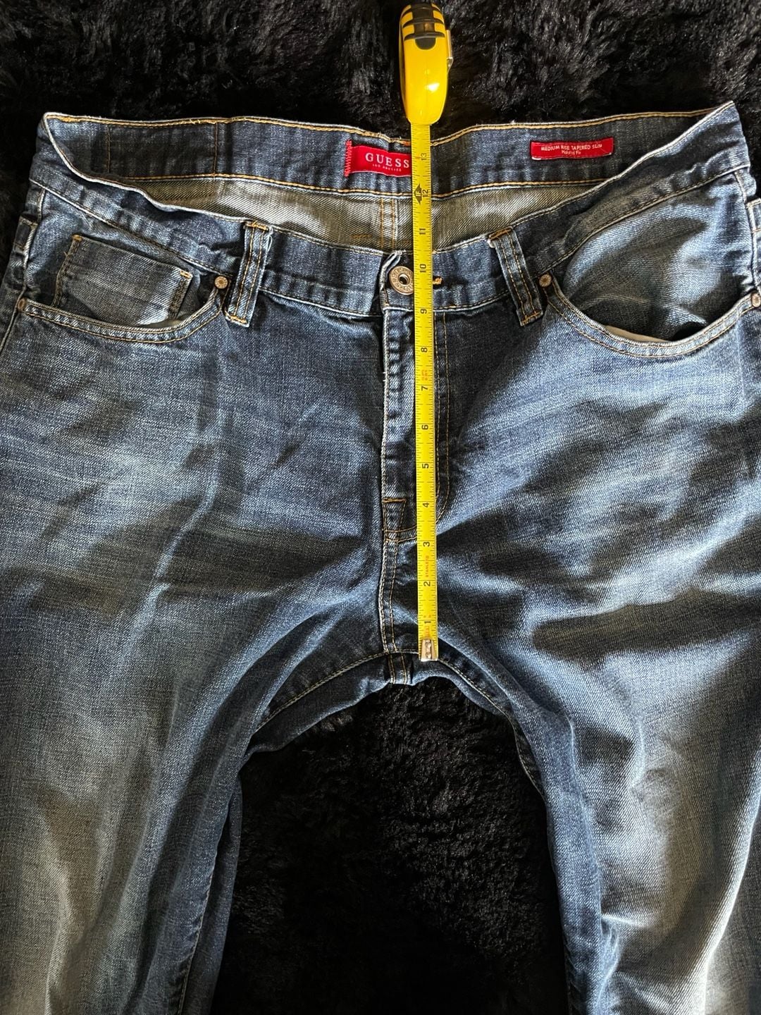 Guess Medium Rise Tapered Slim Jeans 8