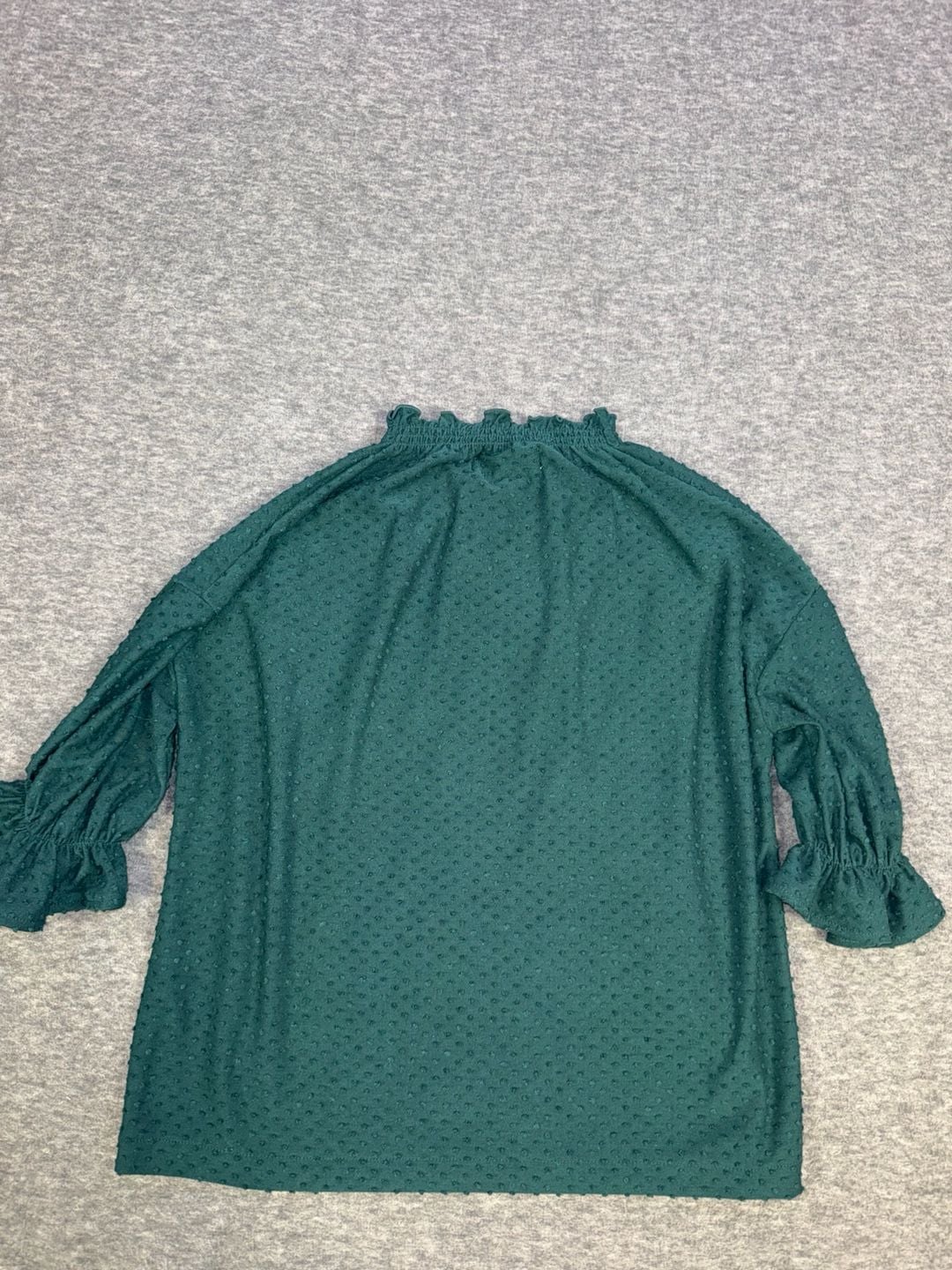 Madewell Texture & Thread Clip Dot Smocked Neck Top XXS 8