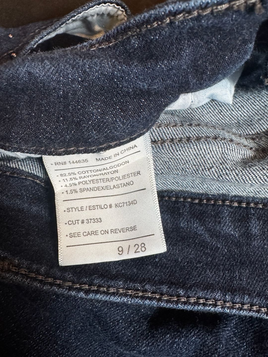 Kancan Studded Side Skinny Jeans Size 9/28 Raw Hem KC7134D 9