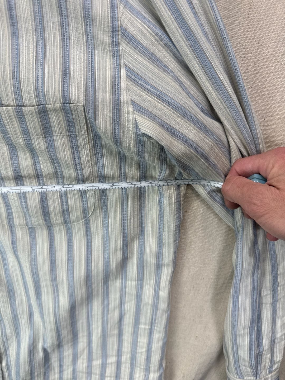 Missoni Blue Striped Long Sleeve Button Down Shirt Size M 9