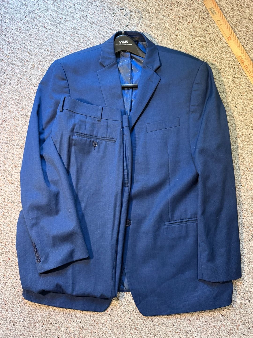 Collection by Michael Strahan Blue 2-Piece Suit Jacket and Trousers 1