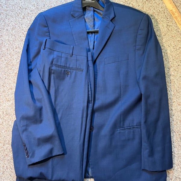 Collection by Michael Strahan Blue 2-Piece Suit Jacket and Trousers