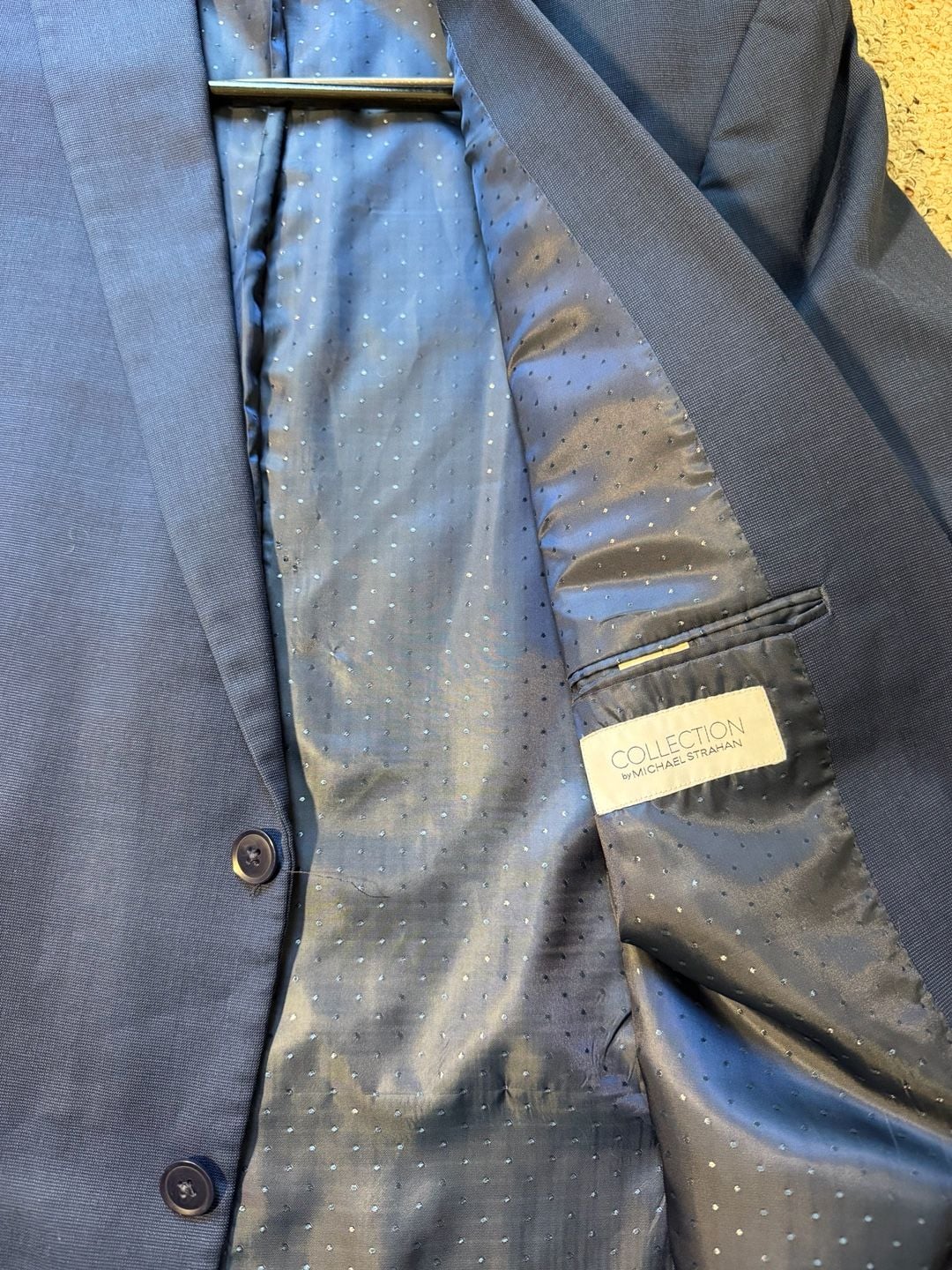 Collection by Michael Strahan Blue 2-Piece Suit Jacket and Trousers 2
