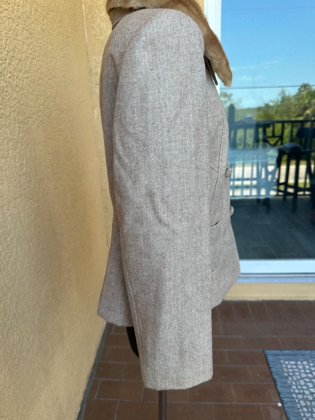 Vintage NWT Nipon Boutique Petite Jacket with Faux Fur Collar Size 14P 5