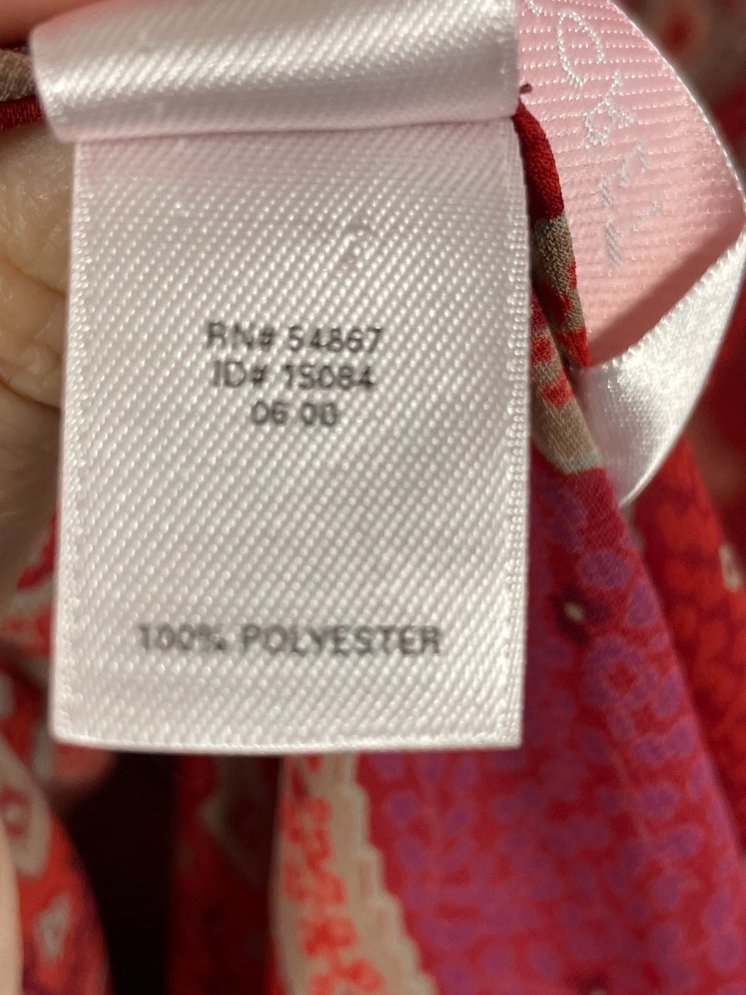 VTG Victoria's Secret Red Paisley Ruffle Peplum Beach Cover Up/Pajama Set Size M 6