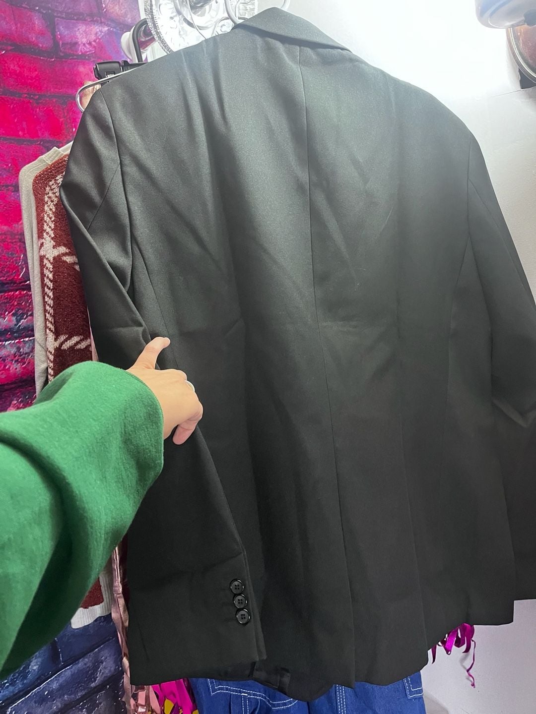 Timeless Classic Men's Single-Breasted Black Blazer Sport Coat Jacket 3