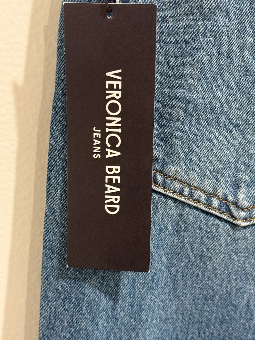 Veronica Beard Taylor Relaxed Wide Leg High Rise Jeans Size 27 7