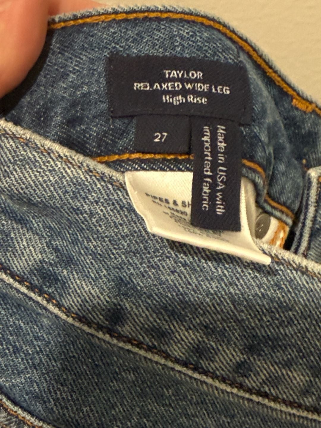 Veronica Beard Taylor Relaxed Wide Leg High Rise Jeans Size 27 8