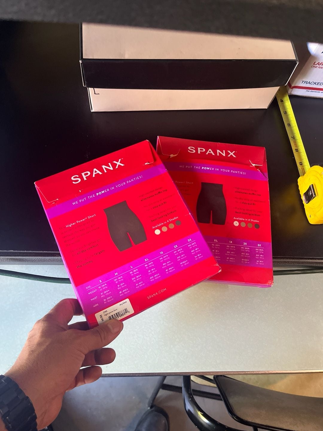Spanx Higher Power Short High-Waisted Shaper Short Size M Very Black - Set of 2 3