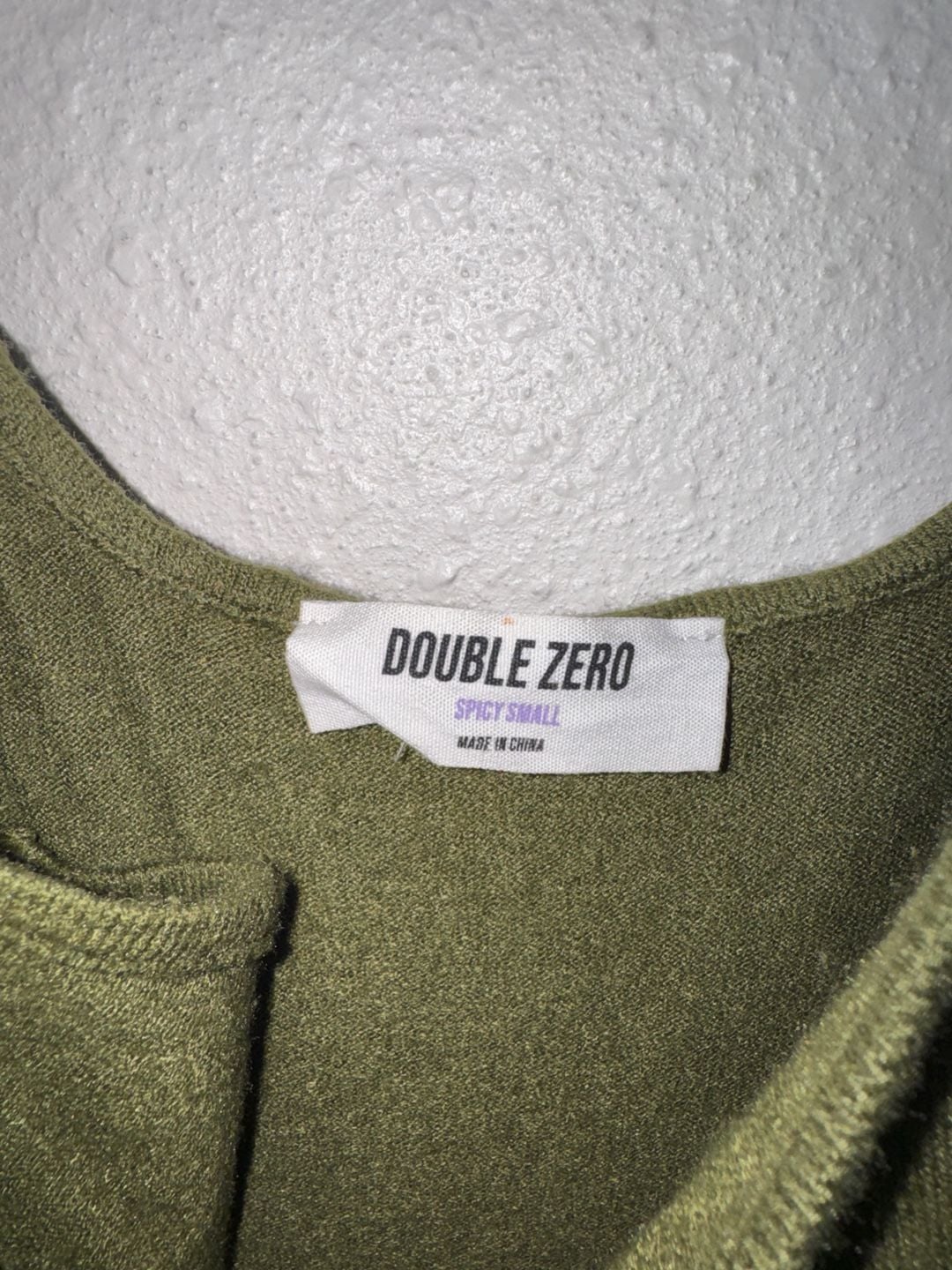 Double Zero Olive Green Knit Tank Top Camisole Size Small 5