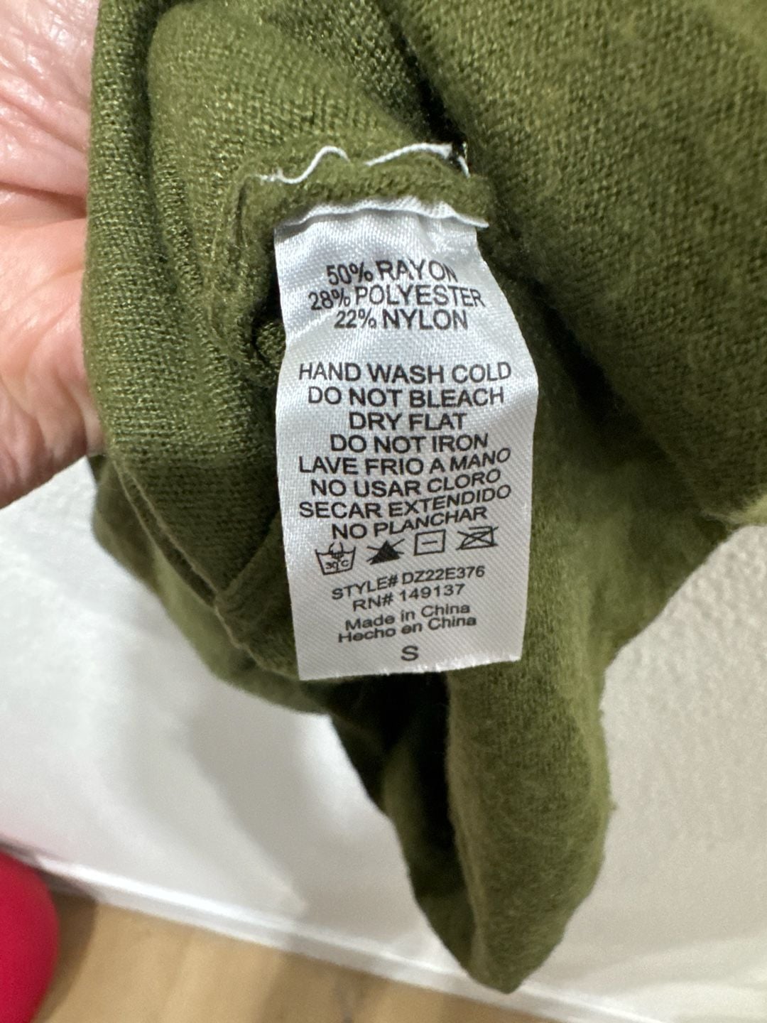 Double Zero Olive Green Knit Tank Top Camisole Size Small 6