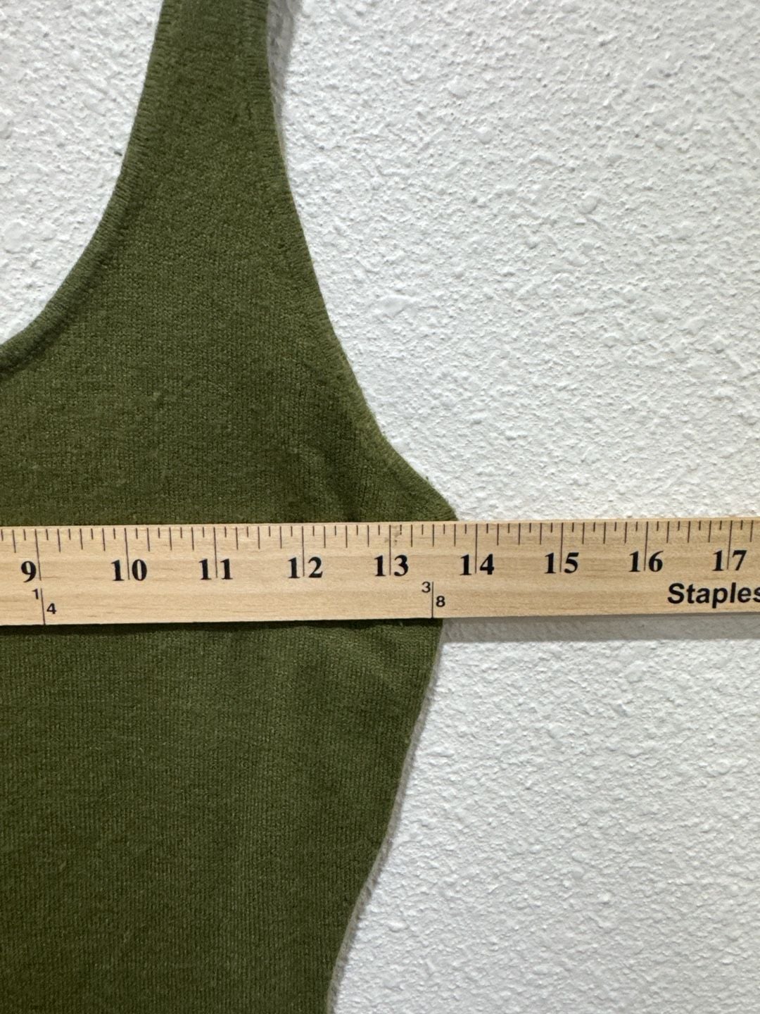 Double Zero Olive Green Knit Tank Top Camisole Size Small 7