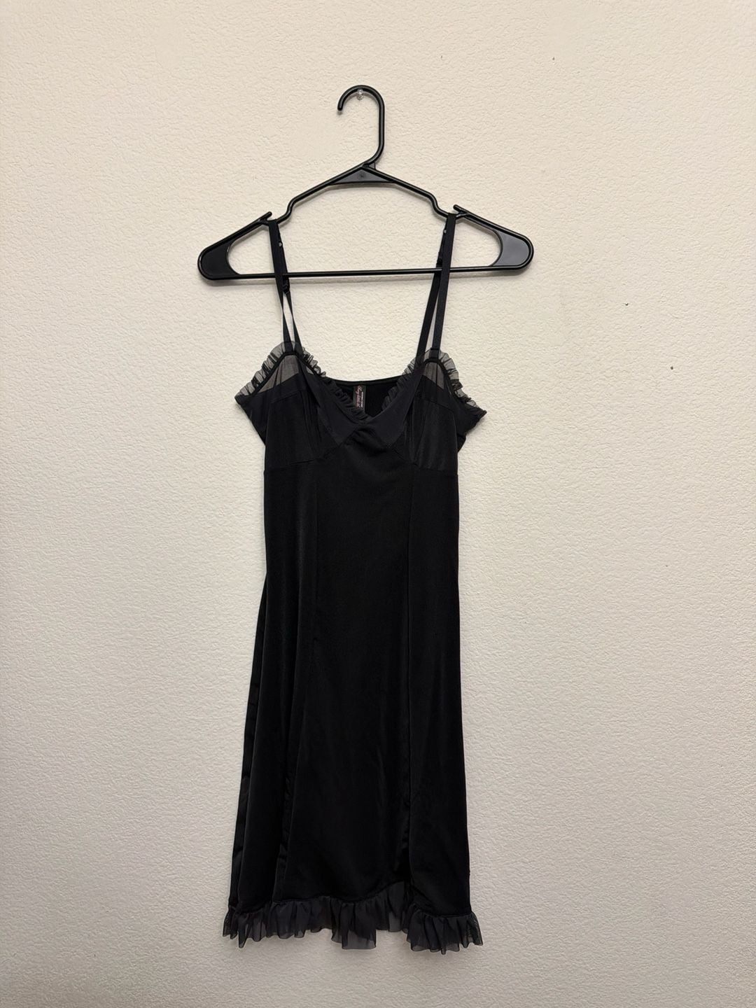 Vintage 2006 Victoria’s Secret Sweet Little Things Black Babydoll Chemise L Y2K 1