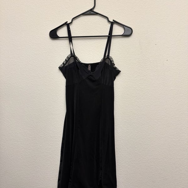 Vintage 2006 Victoria’s Secret Sweet Little Things Black Babydoll Chemise L Y2K