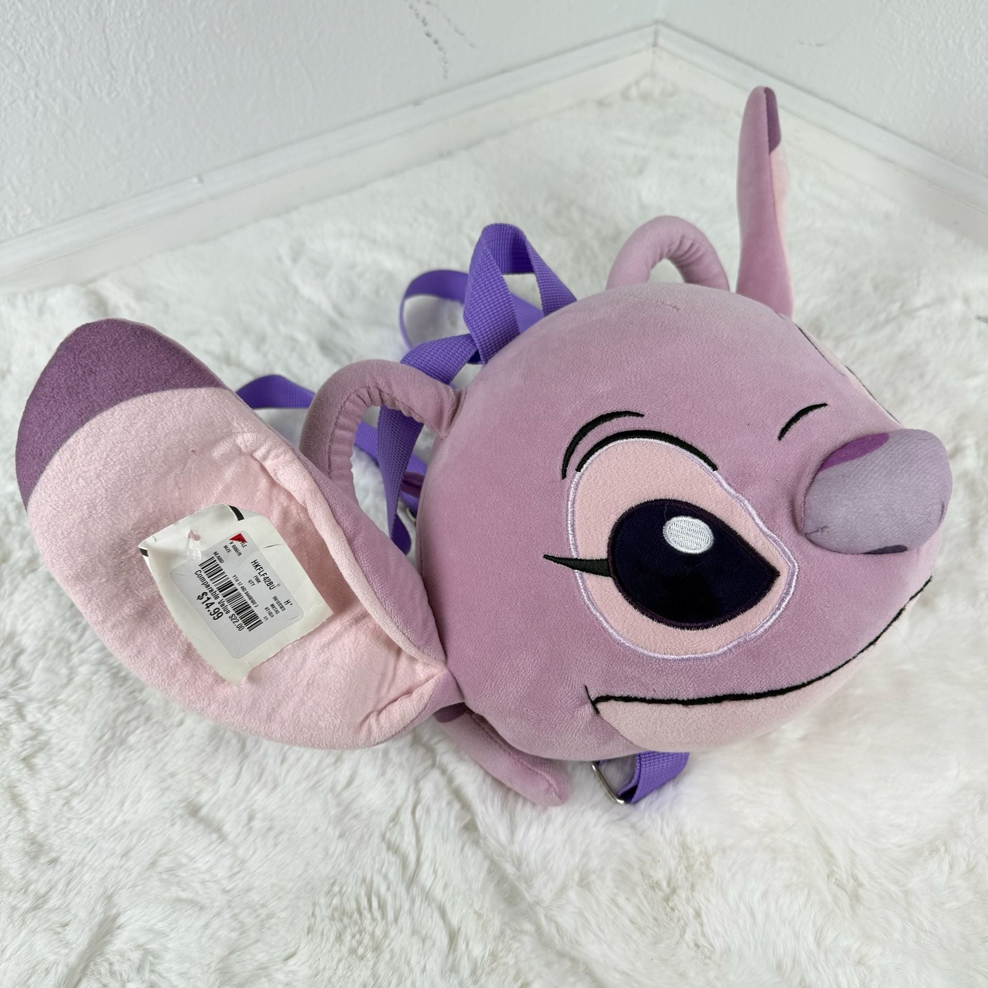 Disney - Lilo & Stitch - Angel - Head Shaped Plush Mini Backpack 1