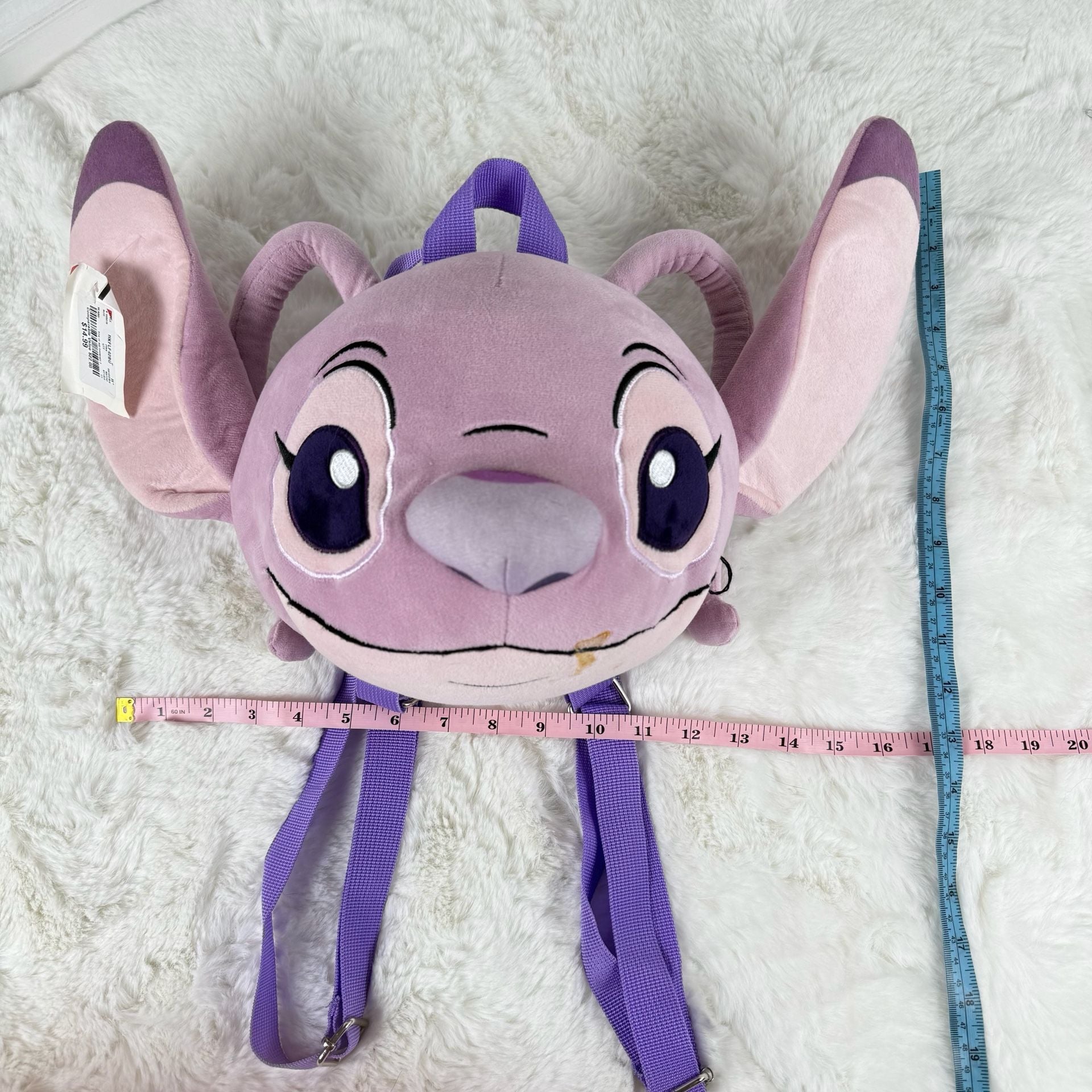 Disney - Lilo & Stitch - Angel - Head Shaped Plush Mini Backpack 5
