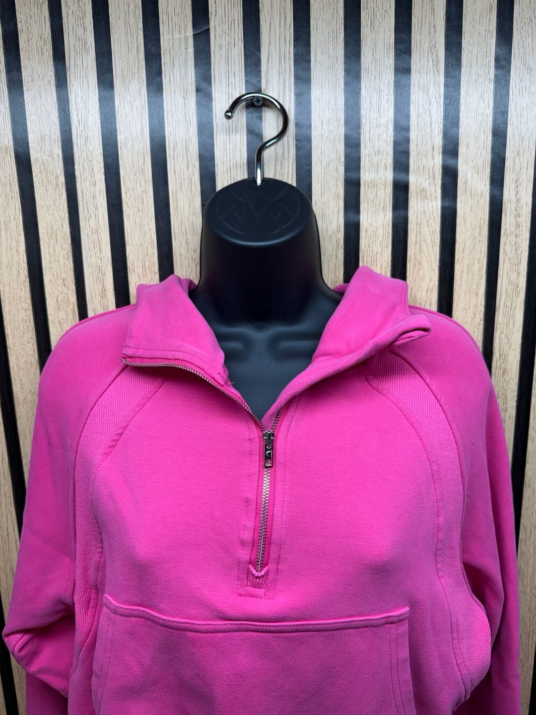 Zyia Active Pink Cozy Half-Zip Cropped Hoodie Size S 3