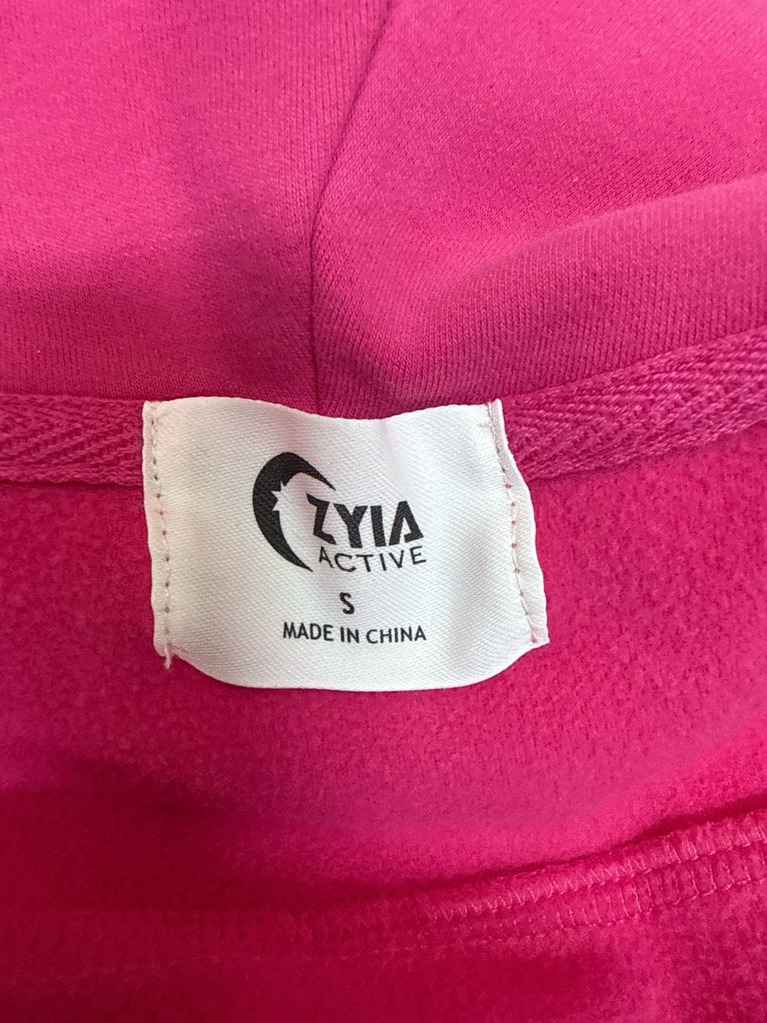 Zyia Active Pink Cozy Half-Zip Cropped Hoodie Size S 7