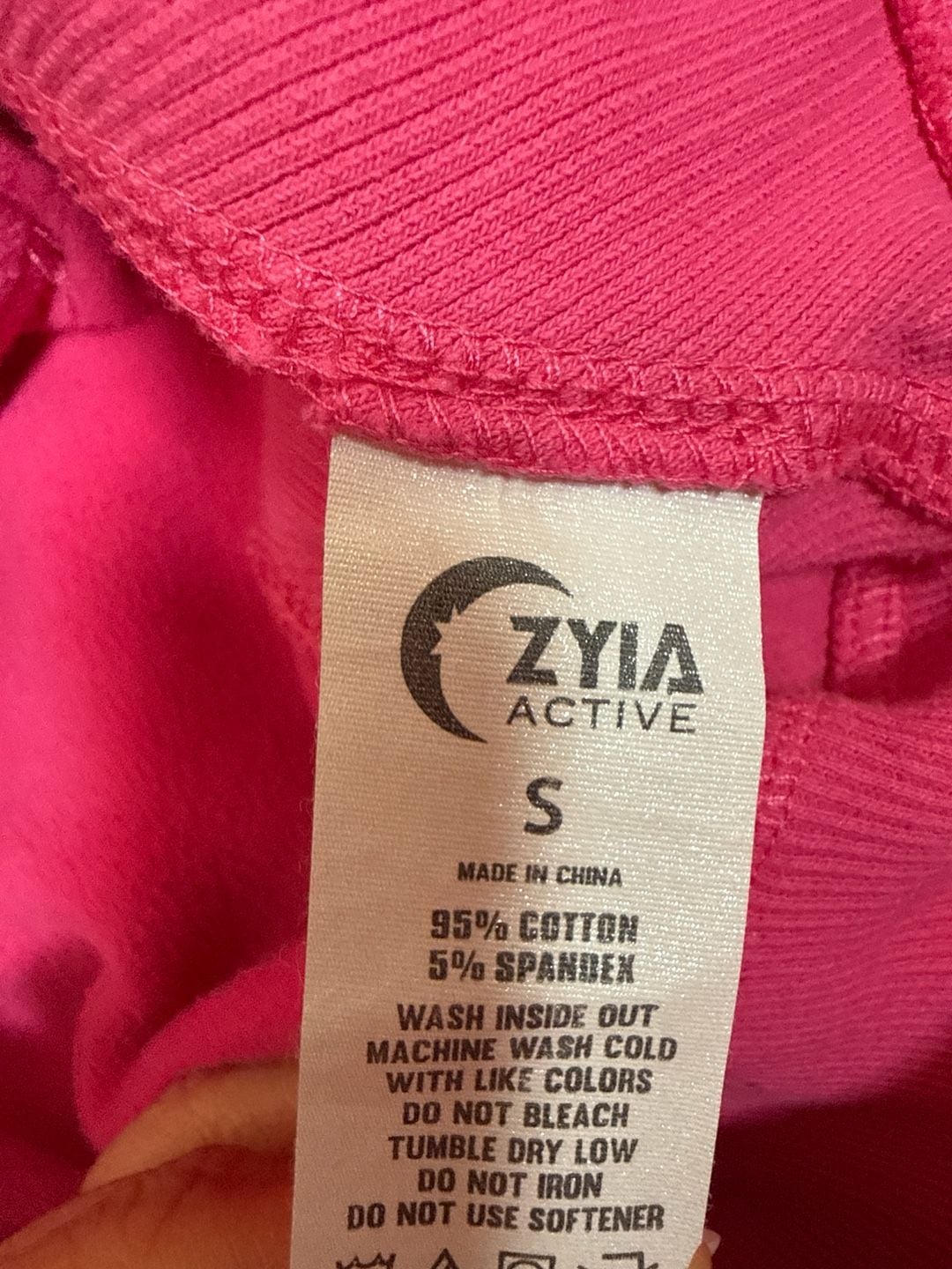 Zyia Active Pink Cozy Half-Zip Cropped Hoodie Size S 8