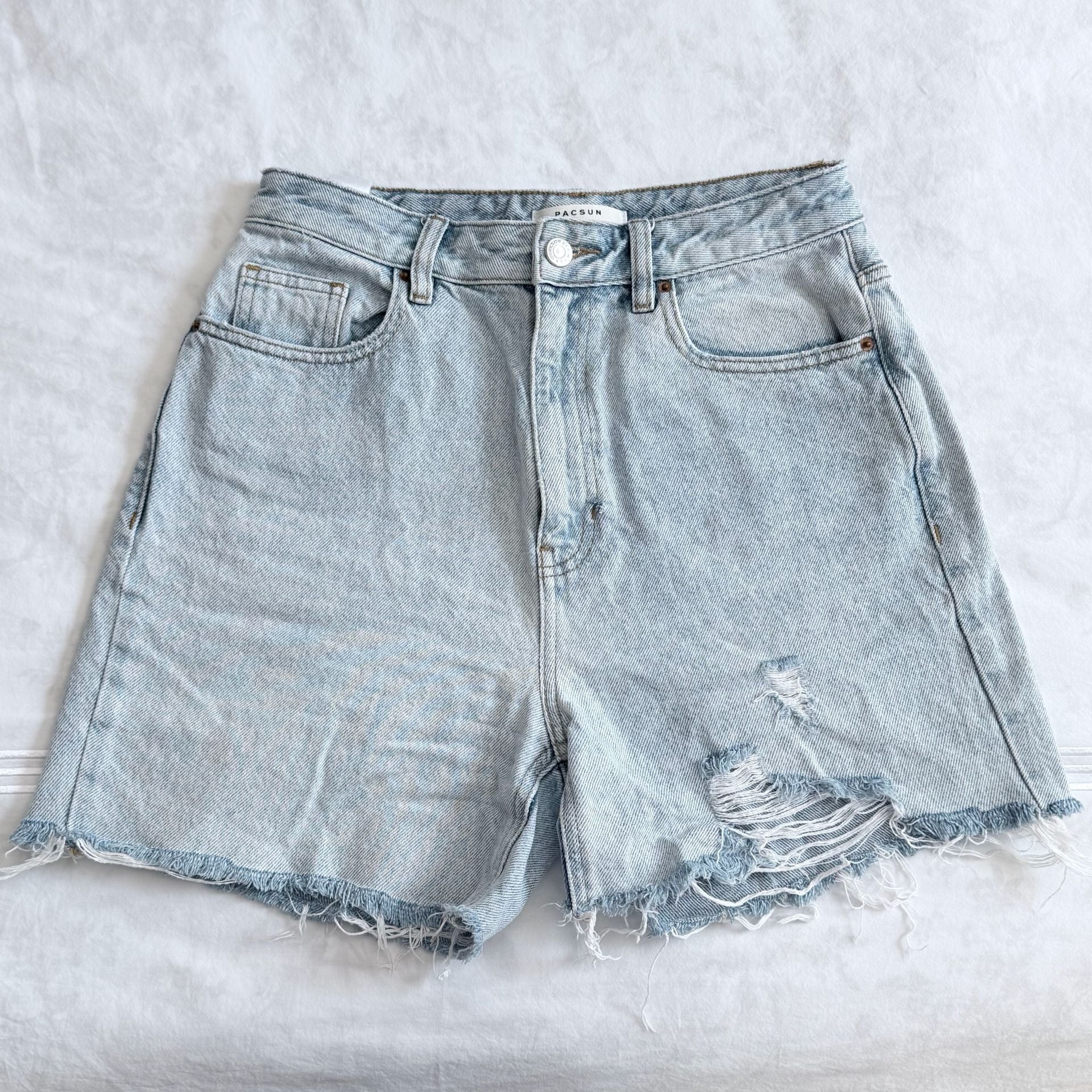 PacSun 90's Boyfriend Distressed Denim Shorts Size 27 2