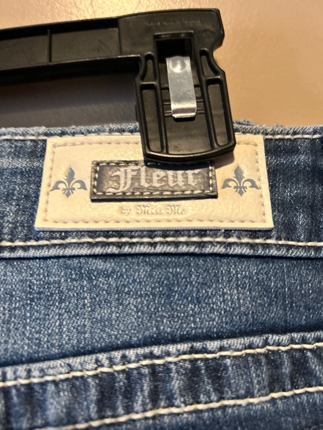 Miss Me Fleur SR197 Slim Wide Embellished Jeans Size 31/12 L32 5