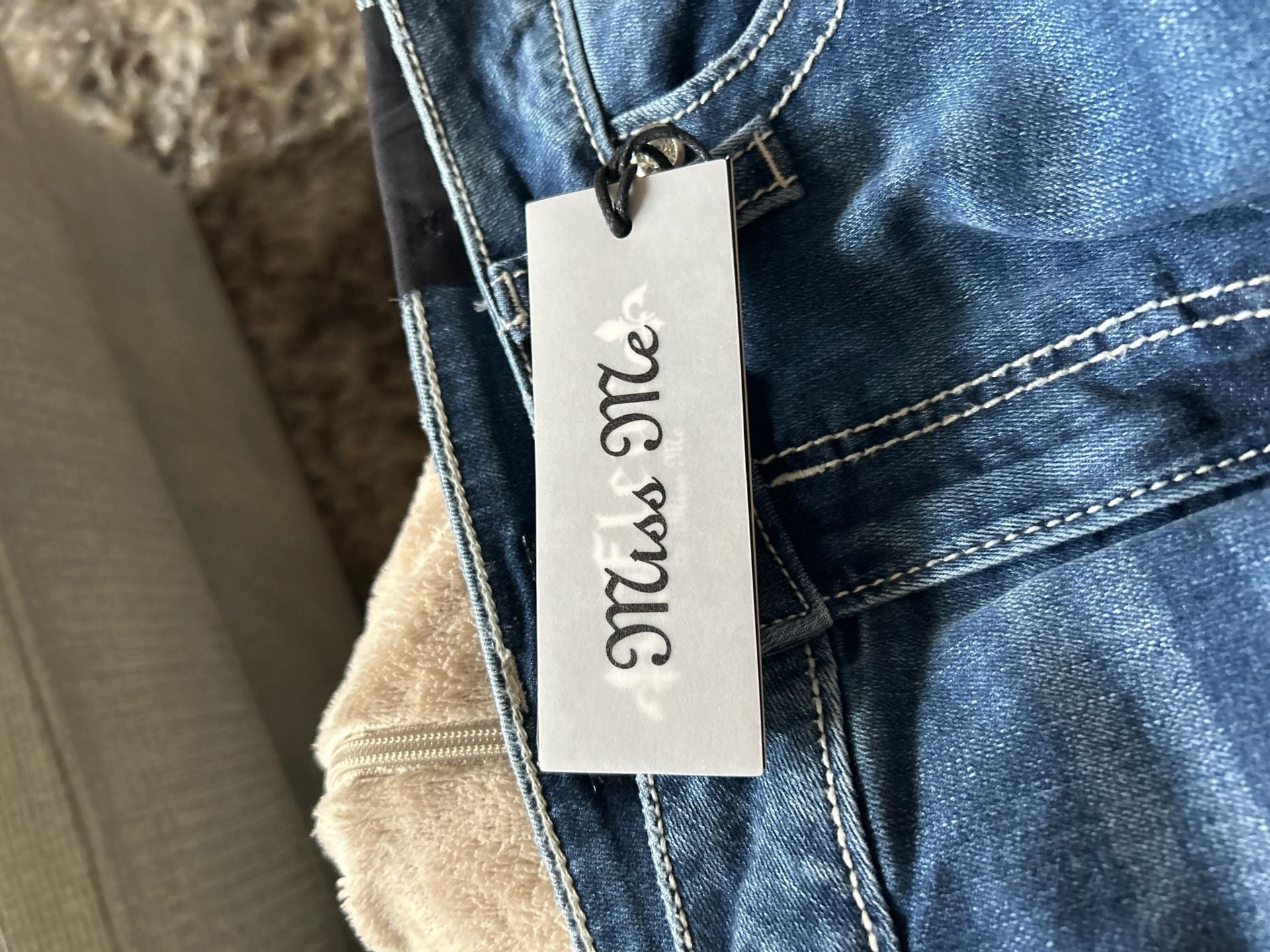 Miss Me Fleur SR197 Slim Wide Embellished Jeans Size 31/12 L32 6